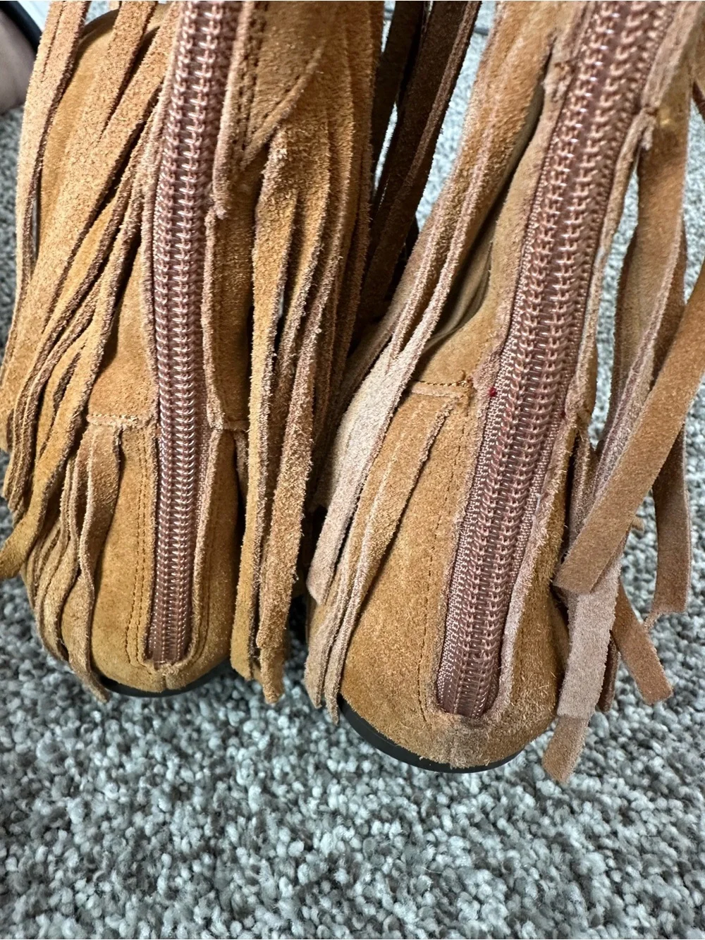 Sam Edelman Over-the-knee Utah Fringe Boots 6